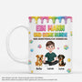 9117MGE1 3d druck effekt eine unzertrennliche verbindung personalisierte tasse hund glitzer 9117maqtc