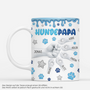 9130MGE1 3d druck effekt faustgruss pfoten personalisiertes hunde geschenk  tasse 9130m6hnc
