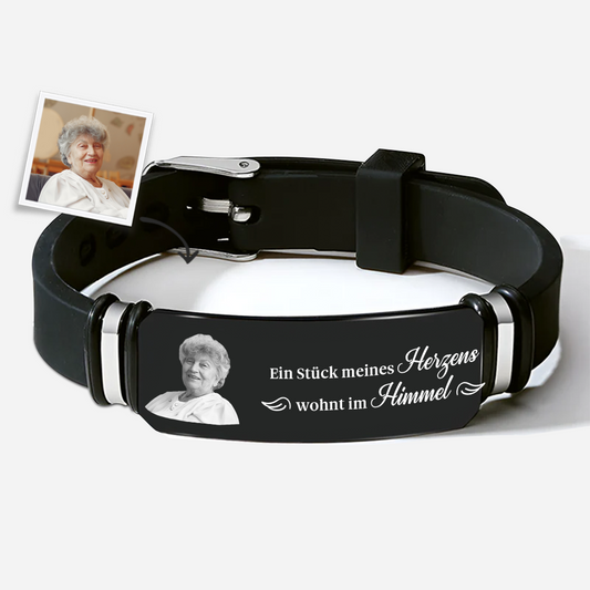 9187JGE1 spruch verstorbene mutter personalisiertes armband mit foto_ mama papa zur erinnerung 9187j3fca