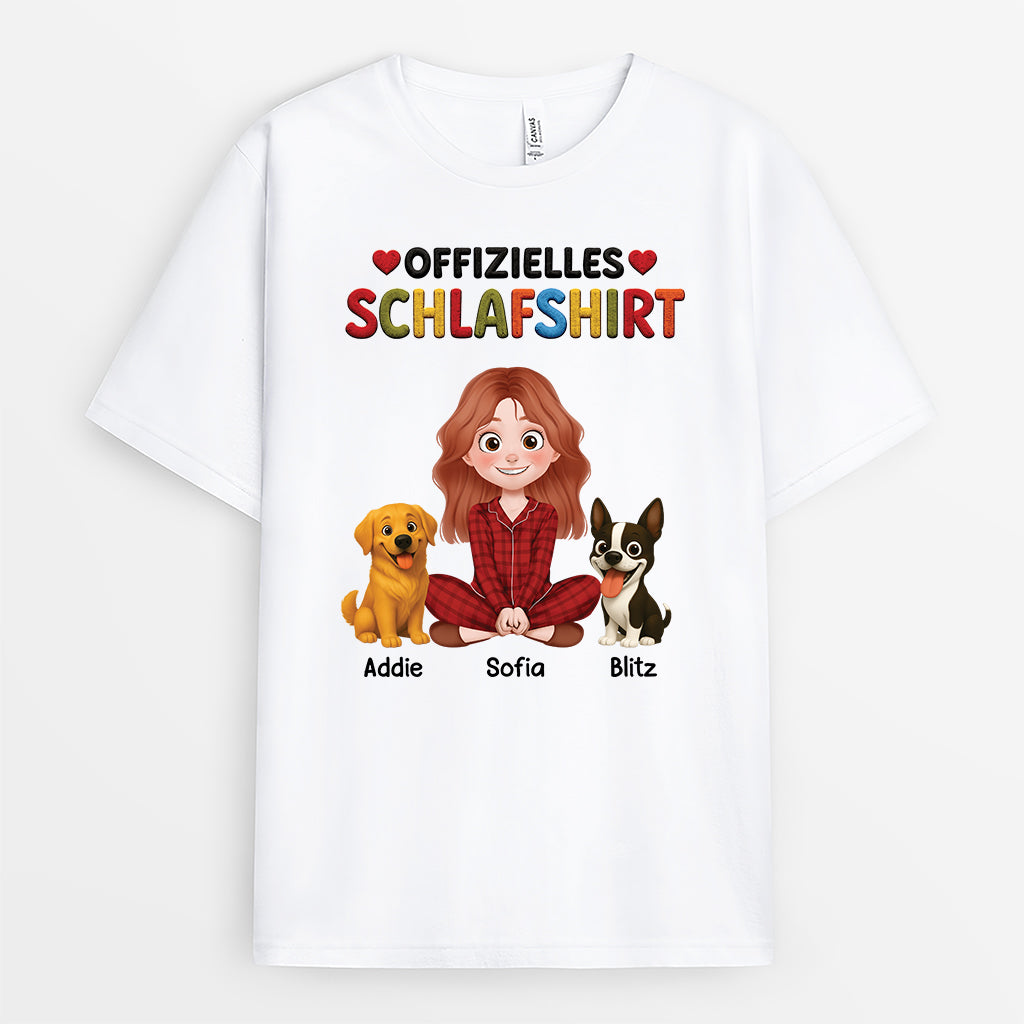 9191AGE2 offizielles schlafshirt hund personalisiertes hunde geschenk  t shirt cartoon 9191a3d5c