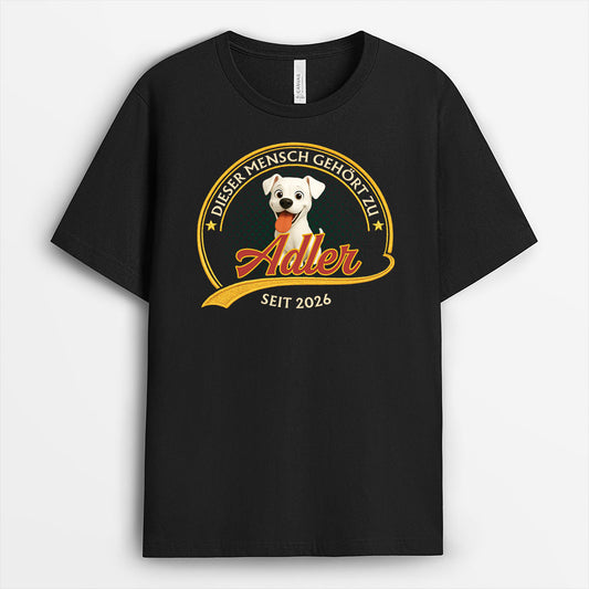 9203AGE1 dieser mensch gehort zu t shirt hund personalisiert vintage 9203aaysc