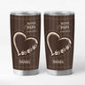 9221TGE1 3d druck effekt bester papa aller zeiten personalisiertes geschenk  thermobecher 590 ml opa papa handabdruck 9221t