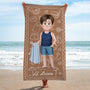 9242BGE2 name _ urlaub personalisiertes geschenk  strandtuch kinder frauen manner 9242b6dza