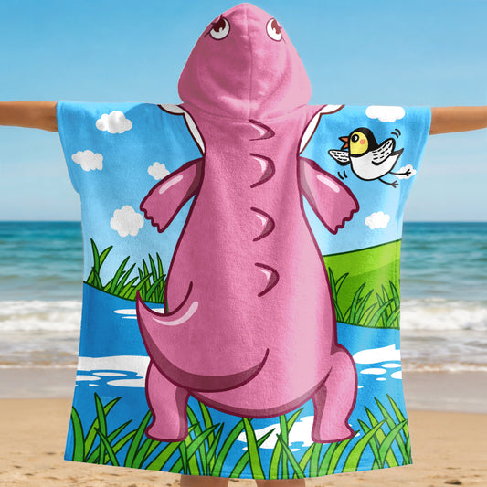 9269AGE2 dinosaurier personalisierte geschenke kinder  strandponcho 9269absdak