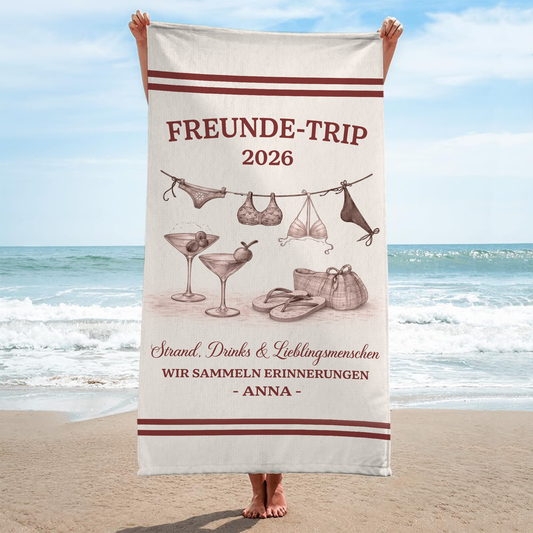 9286BGE2 madels trip strandtuch personalisiert frauen 9286baeta