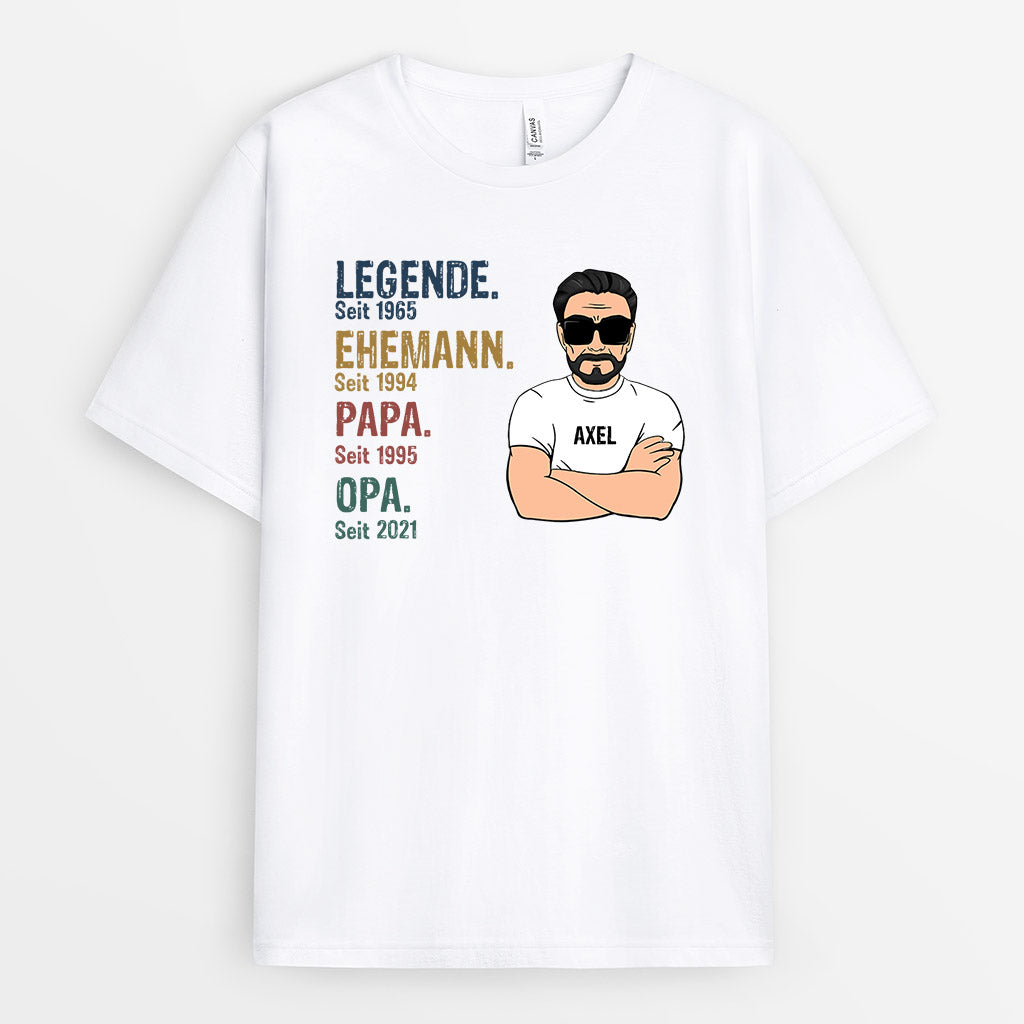 0004A040BGE2 personalisierte geschenke T Shirt legende opa papa_8b6fa05c bc82 48f0 9b0b 752388e0c48b