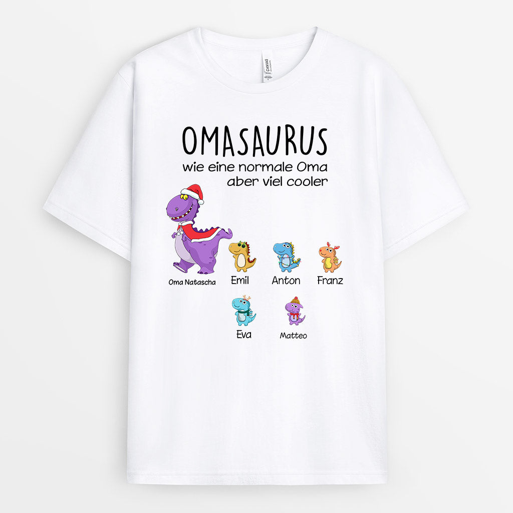 0114AGE2 personalisierte T Shirt geschenke dinosaurier oma mama_2d23b2b2 ca13 4d05 8993 9b6239ac73a9