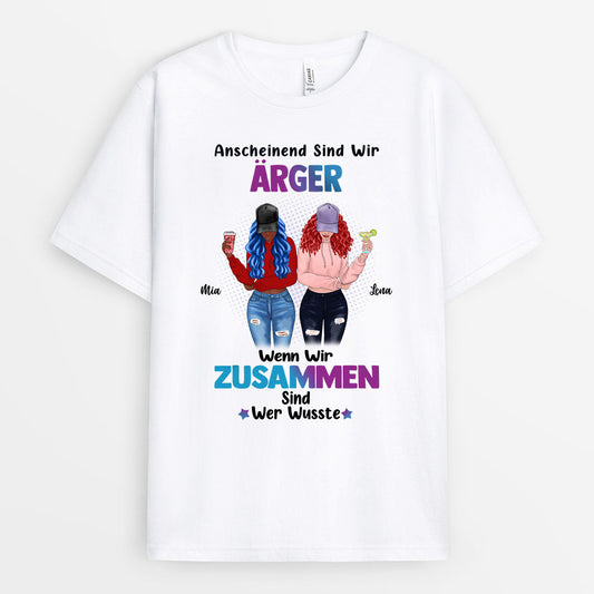 0125AGE1 Personalisierte Geschenke T Shirt Besties Beste Freudin_a35b3ece 5f89 49e4 ae3a 6050adef229a