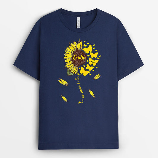 0142AFR2 present Personnalise T shirt fleur maman mamie papillons_f1037d43 ce53 42e2 835f 407f71458f09