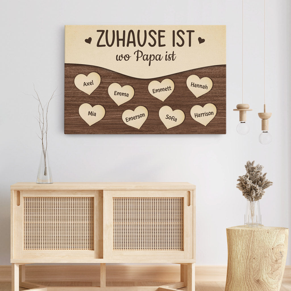 0380CGE3 Personalisierte Geschenke Leinwand Home Oma Mama_c1423b39 4e17 471e 819f 28df5d672e2f
