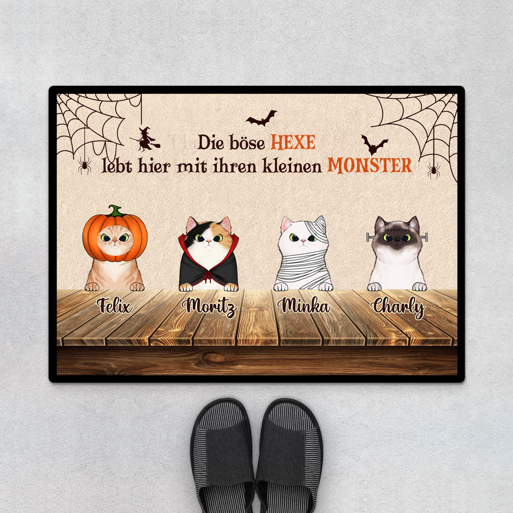 0447D540DGE1 Personalisiertes Geschenke Fussmatte Katzen Katzenliebhaber Halloween_7cb58b16 5063 4efd b3e0 bc281b6927d6