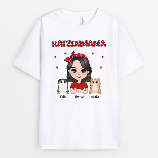 0479AGE1 Personalisierte Geschenke T Shirt Katzen Katzenmama Katzenbesitzer_06487a94 63ca 4463 b697 76af890789d4