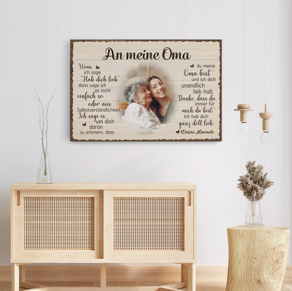 0502CGE6 Personalisierte Geschenke Leinwand Foto Oma Mama_d2f322bf 6523 412d b00b 6afc20873595