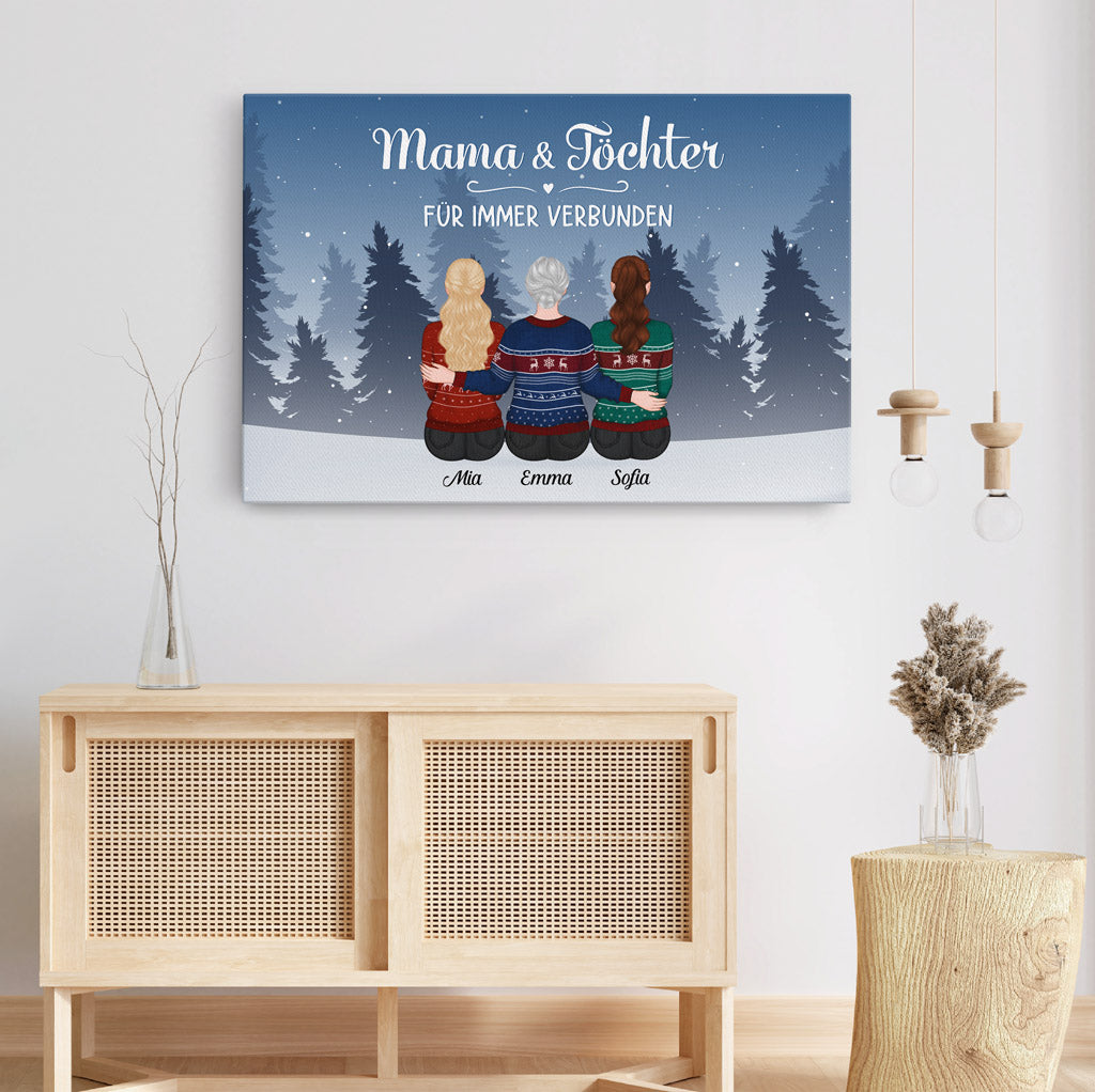 0512CGE3 Personalisierte Geschenke Leinwand Tochter Mama Weihnachten_d560b198 9ae2 4b0f 8885 203aee1e40fb