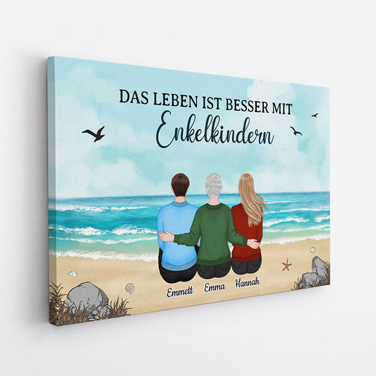 0514CGE2 Personalisierte Geschenke Leinwand Enkelkinder Oma Mama_b1ce7218 3c5d 4d89 8a90 0c4475f94604