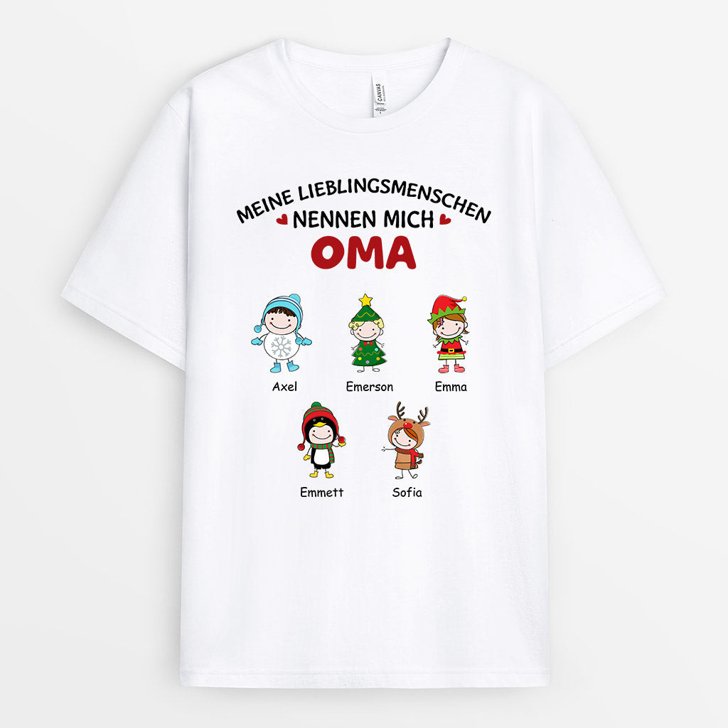 0520AGE1 Personalisierte Geschenke T Shirt Weihnachten Enkelkinder Oma Mama_5eb092a7 5947 47bb b104 f89668ab2408