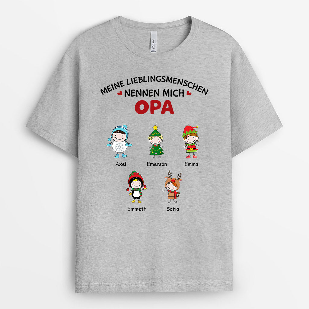0520AGE2 Personalisierte Geschenke T Shirt Weihnachten Enkelkinder Oma Mama_5273d785 ac39 402e 9c1c dfc1877bdf06