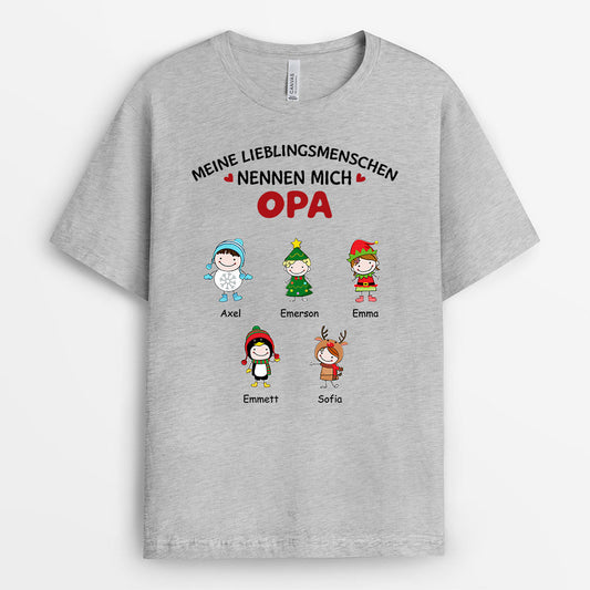 0520AGE2 Personalisierte Geschenke T Shirt Weihnachten Enkelkinder Oma Mama_5273d785 ac39 402e 9c1c dfc1877bdf06