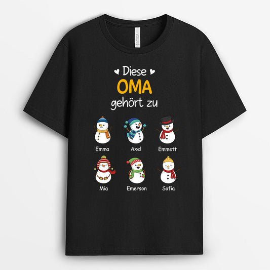 0524AGE2 Personalisierte Geschenke T Shirt Weihnachten Enkelkinder Oma Mama_8928dcab 6875 4fae 87d9 d38d371b862c