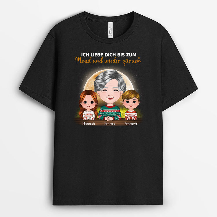 Ich Liebe Dich - Personalisierte Geschenke | T-Shirt für Mama/Oma