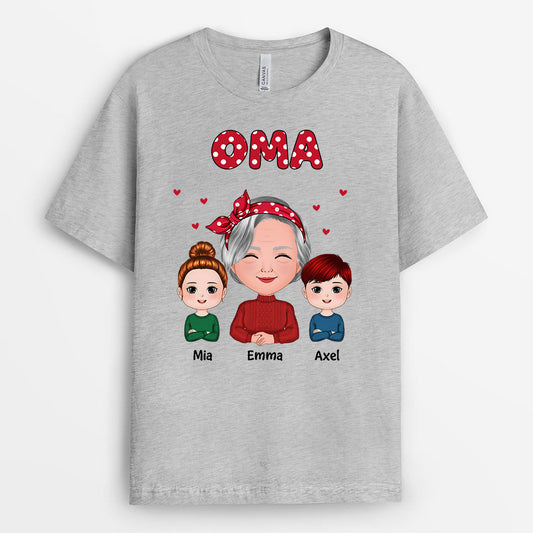 0551AGE1 Personalisierte Geschenke T Shirt Weihnachten Enkelkinder Oma Mama_e0735694 fded 4172 9e6a 326216dd6c12