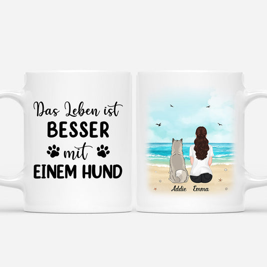 0561MGE1 Personalisierte Geschenke Tasse See Frau Hund Hundebesitzer_9dba2910 16ba 49bd a250 87d607ac4686