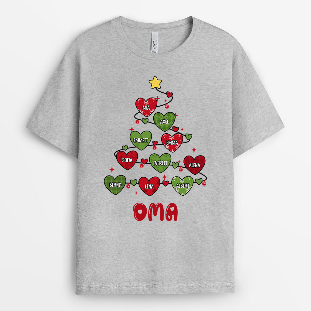 0588AGE1 Personalisierte Geschenke T Shirt Kinder Herzen Mama Oma Weihnachten_bc86da8c bbf9 4af5 aa90 736fa2664646