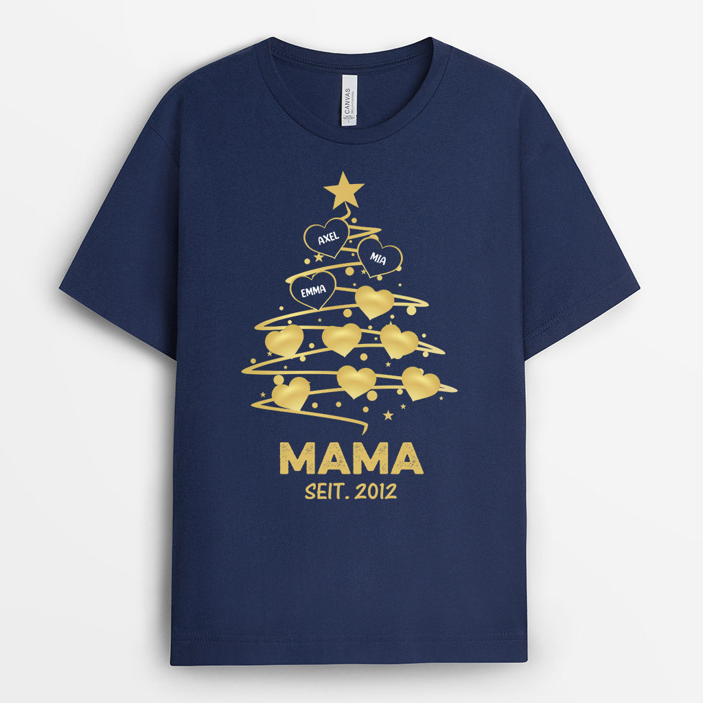 0589AGE3 Personalisierte Geschenke T Shirt Weihnachtsbaum Herzen Mama Oma Papa Opa Weihnachten_a5ed4e39 cb71 43cf a21e 7a3985371e88