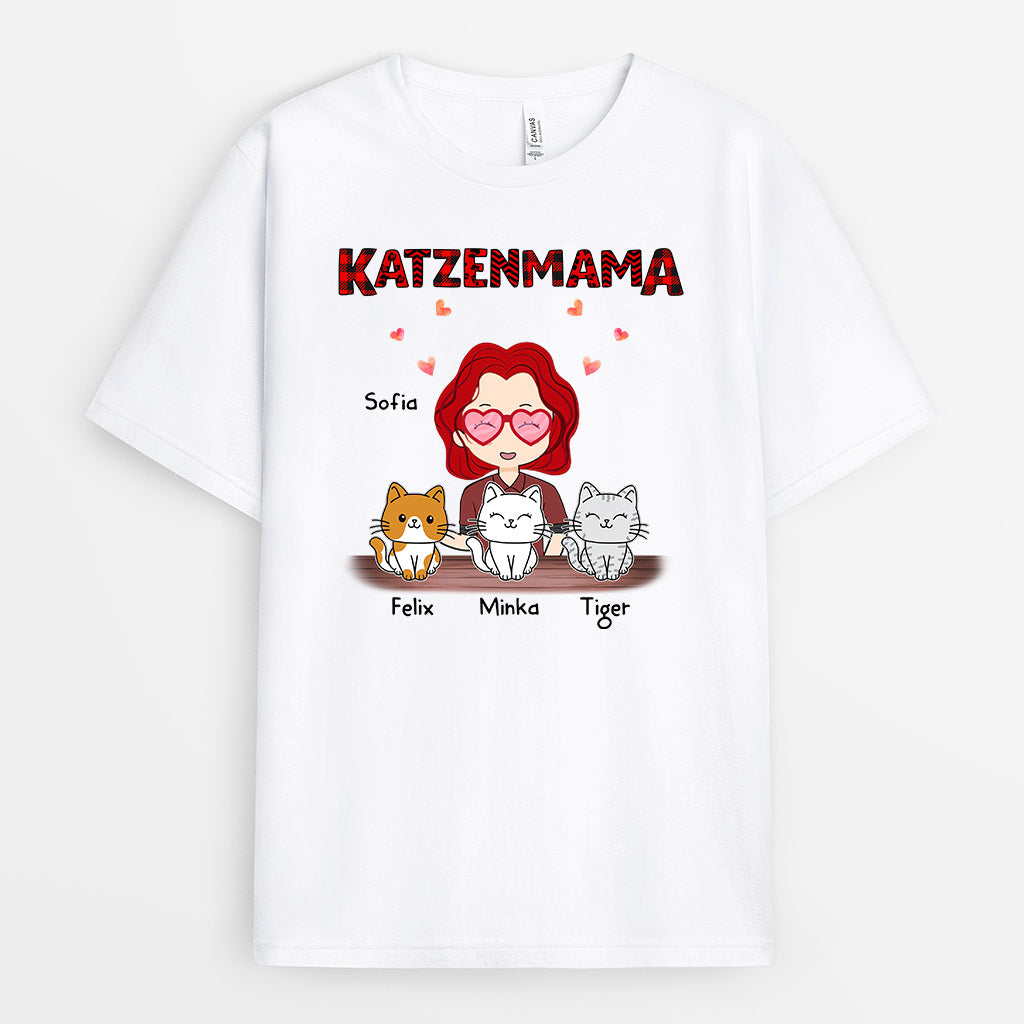 0596AGE1 Personalisierte Geschenke T Shirt Katzen Katzenmama Katzenbesitzer Weihnachten_63a00b56 8b92 4352 bb23 a745bb6ac8f7