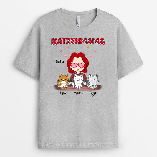 0596AGE2 Personalisierte Geschenke T Shirt Katzen Katzenmama Katzenbesitzer Weihnachten_f0cfc3f3 12fe 4224 9574 88afa994eb07