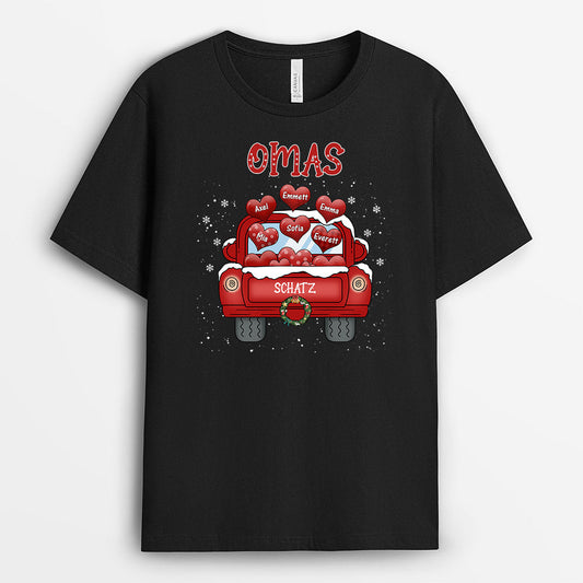 0598AGE1 Personalisierte Geschenke T Shirt Truck Herzen Mama Oma Weihnachten_f5c1f4b5 bc42 4736 a37c 3af646784783