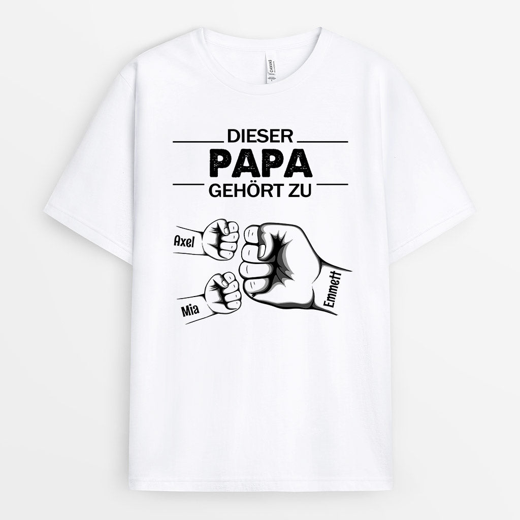 0632AGE1 Personalisierte Geschenke T Shirt Kinder Fauststoss Papa Opa Vatertag_f8733aa0 ad26 46c7 80a6 c44b0b4f63f7