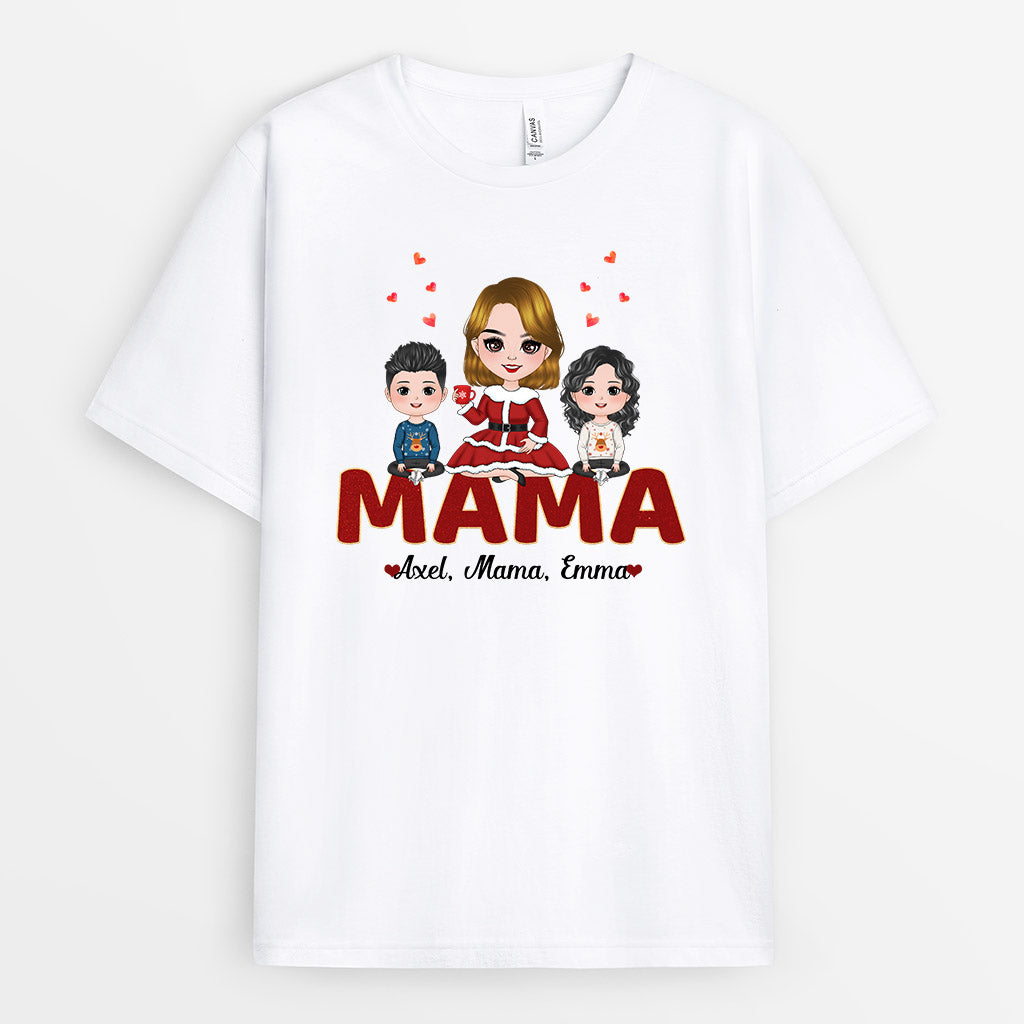 0634AGE2 Personalisierte Geschenke T Shirt Kinder Mama Oma Weihnachten_afb78074 c268 46c6 9d41 4a20796fce5f