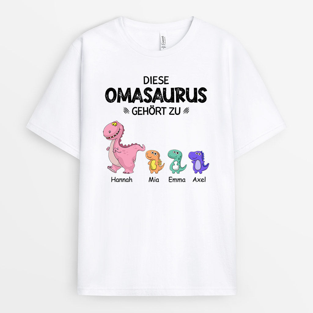 0636AGE1 Personalisierte Geschenke T Shirt Kinder Saurus Mama Oma Muttertag_52a73f4f 1727 4a0c 9ec9 903d32ad1e03