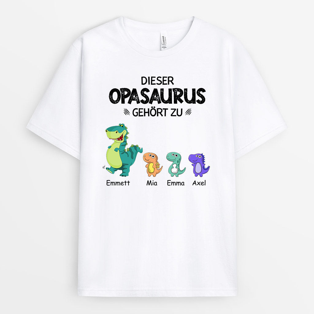 0636AGE1 Personalisierte Geschenke T Shirt Kinder Saurus Papa Opa_3a687f43 f374 4db1 8aea c83ff2961ed9