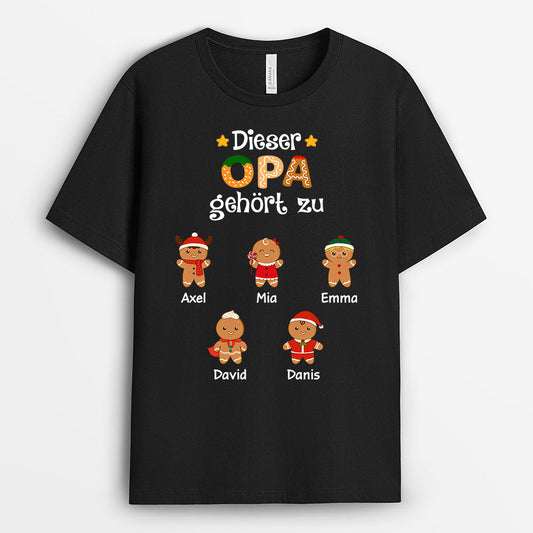 0661Age1 Personalisierte Geschenke T Shirt Kekse Enkelkinder Opa Vater_1e181030 7f6a 4e93 92ec a911e696d615