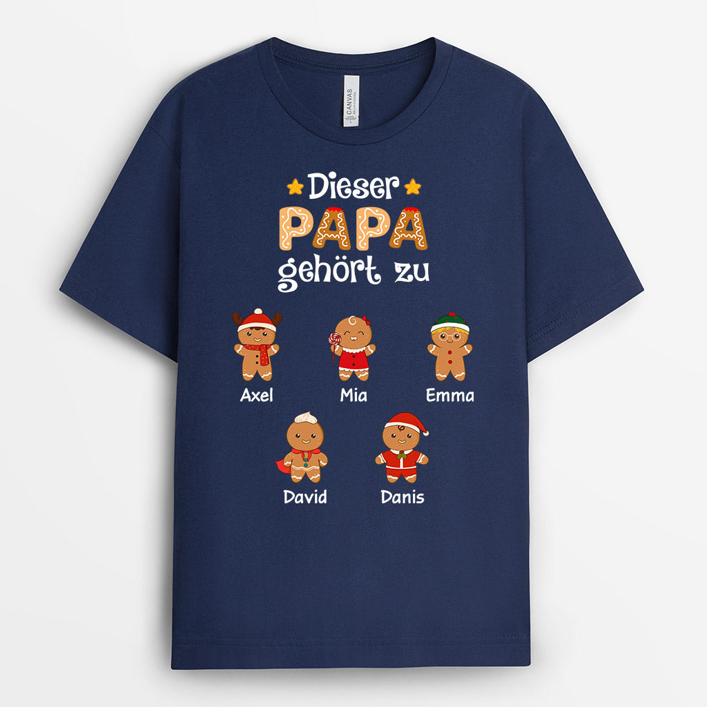 0661Age2 Personalisierte Geschenke T Shirt Kekse Enkelkinder Opa Vater_aa021f8b 7d12 4729 a0cd 3f541b886a35