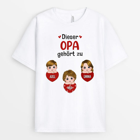 0696AGE1 Personalisierte Geschenke T Shirt Kinder Papa Opa_8adaa1c1 8dfd 475b bba1 5f95fad7ddf8