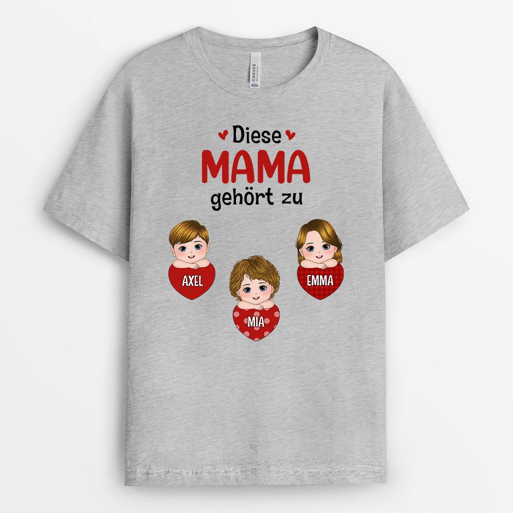 0696AGE2 Personalisierte Geschenke T Shirt Kinder Oma Mama_8d8b8b9a d406 46cd bbb0 8d735153a9f1