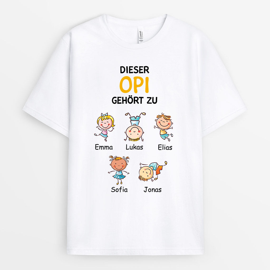 0741Age2 Personalisierte Geschenke T shirt Kinder Papa Opa_2f4d4aa8 737b 4246 84e7 0393b9424033