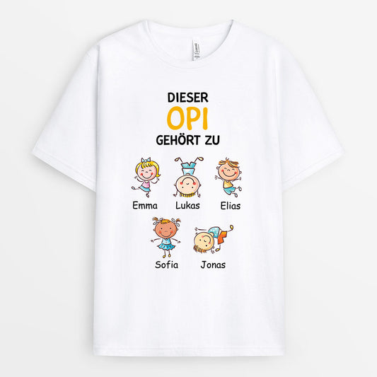 0741Age2 Personalisierte Geschenke T shirt Kinder Papa Opa_2f4d4aa8 737b 4246 84e7 0393b9424033