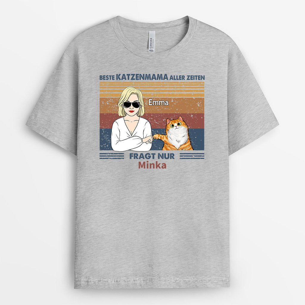 0774A298DGE1 Personalisierte Geschenke T Shirt Katze Katzenmama Katzenbesitzer_c5641ef3 a9f2 4435 bd6c 08b8cec850c5