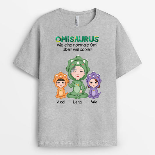 0791AGE2 Personalisierte Geschenke T Shirt Saurus Kinder Enkelkinder Mama Oma_2dad197c 8255 492b b773 4e7c246854e4