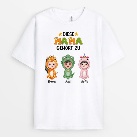 0792AGE1 Personalisierte Geschenke T Shirt Saurus Kinder Enkelkinder Mama Oma_a4925291 7ca3 4195 aa98 90bd8e4ef0db