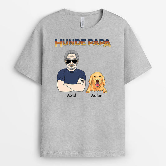 0821AGE2 Personalisierte Geschenke T Shirt Hunde Hundebesitzer Hundepapa_7ad1f54a e438 4d58 b206 30dedb695505