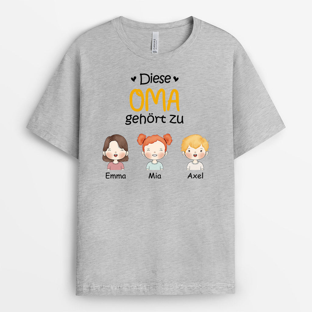 0827AGE2 Personalisierte Geschenke T Shirt Enkelkinder Kinder Oma Mama_60e48bbb 96c3 4153 9d58 02f77e45383f