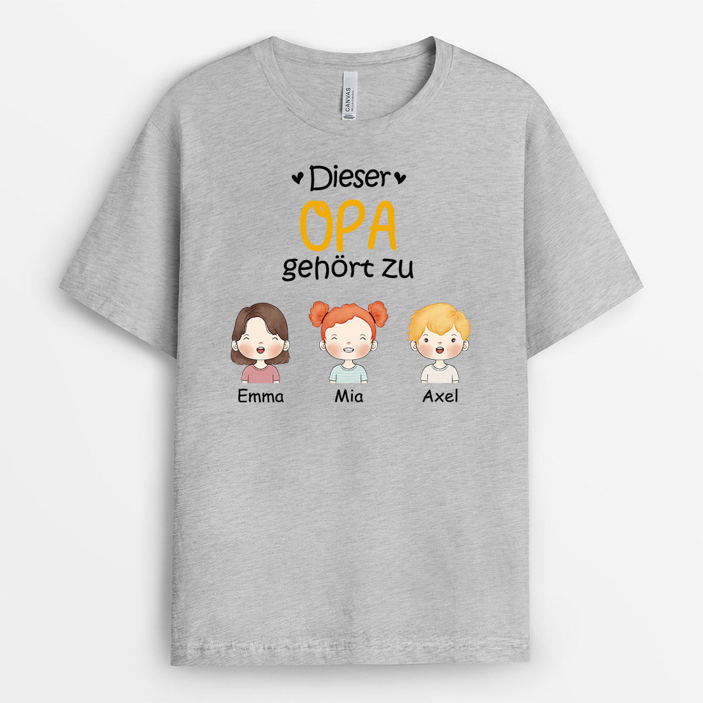 0827AGE2 Personalisierte Geschenke T Shirt Kinder Enkel Papa Opa_0957f6d0 a84a 43ef 9cca 4c08304729e6