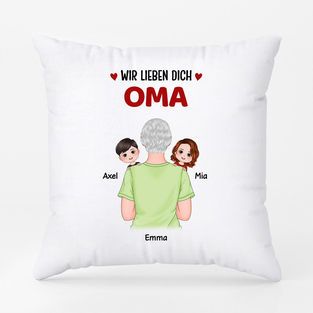 0830PGE2 Personalisierte Geschenke Kissen Kinder Enkel Mama Oma