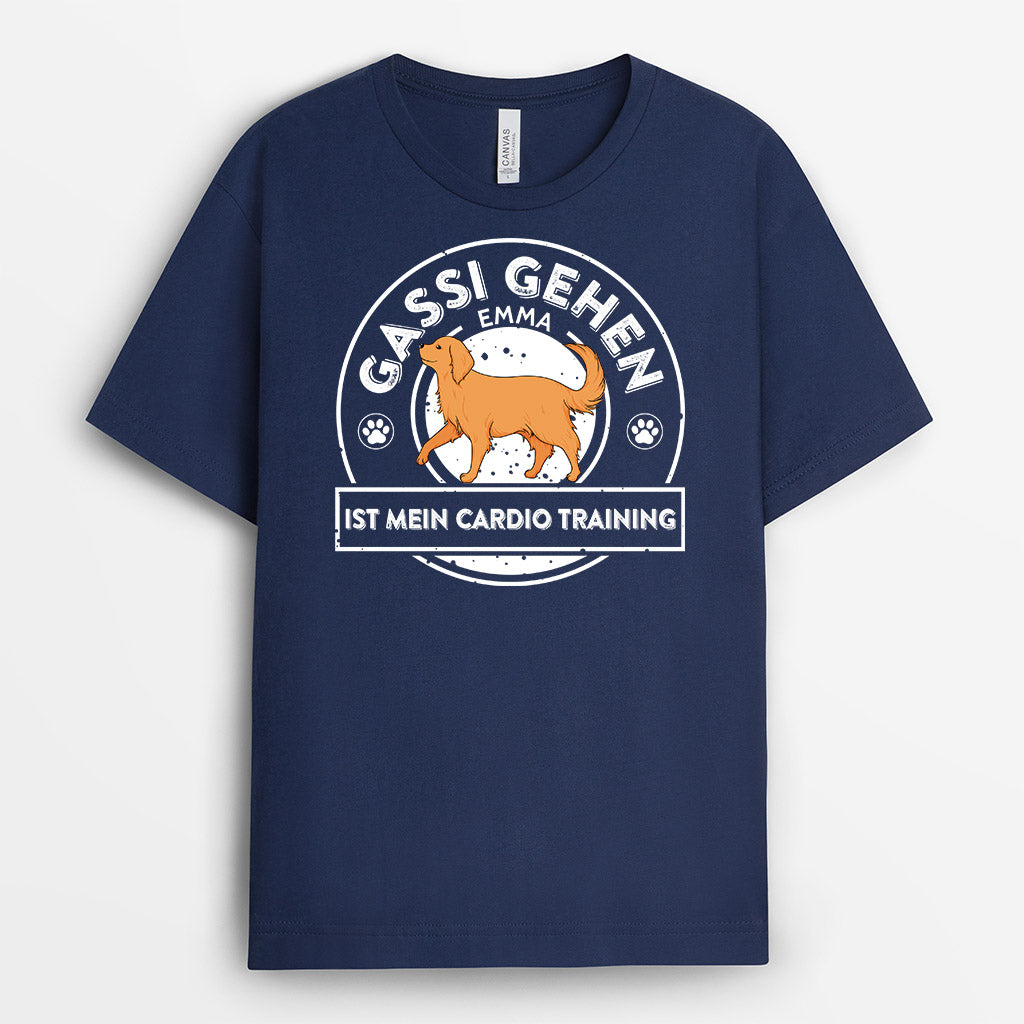 0851AGE2 Personalisierte Geschenke T Shirt Hunde Hundebesitzer