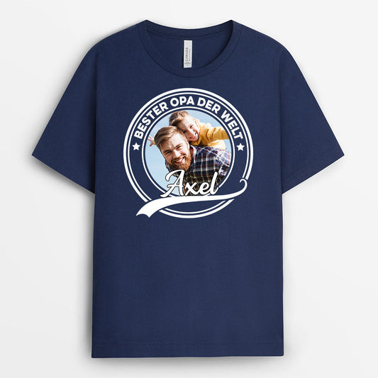 0853AGE2 Personalisierte Geschenke T Shirt Bild Kinder Enkelkinder Papa Opa_91300dae 8617 4be1 aaed 2aec77b593a6